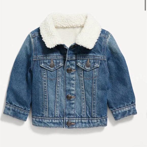 Old Navy Other - Old Navy Baby Sherpa Lined Jean Jacket